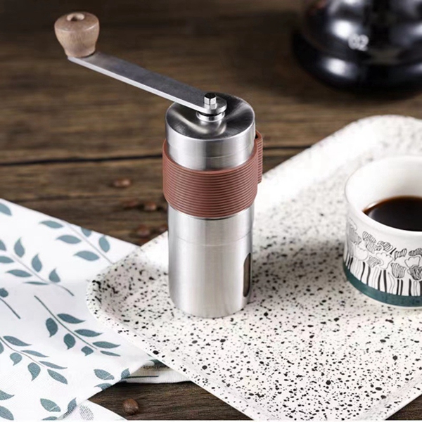 1 Piece Manual Coffee Grinder Portable Grinder with Scale Visualization for Home Office Traveling Espresso