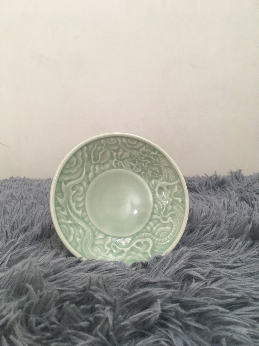 DĨA RỒNG 12x2.2 CM - GỐM SỨ DONG HWA - HÀNG VIỆT NAM CHẤT LƯỢNG CAO