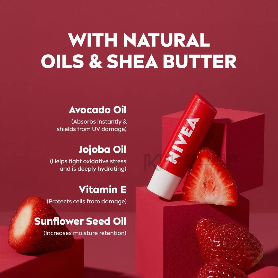 NIVEA%20STRAWBERRY%20Fruity%20Shine%20Moisture%20Lip%20Care%20Balm%20Nsfs%20-%20Image%203