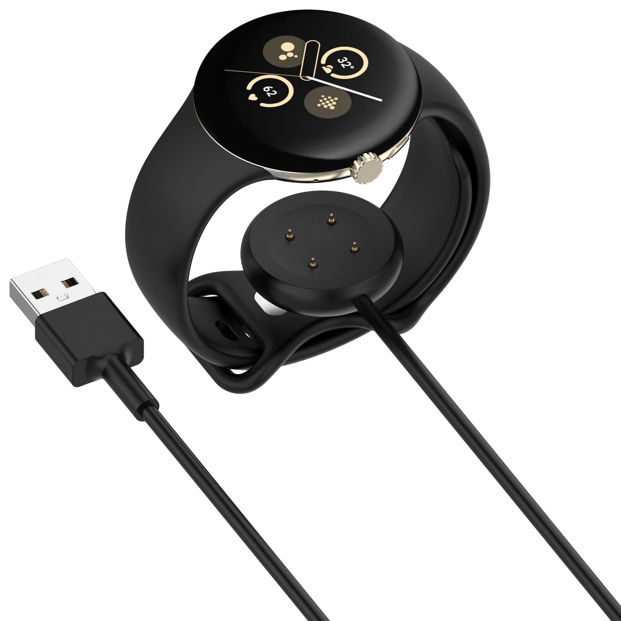 For Google Pixel Watch2 Watch Charger Charging Cable USB Type-C Interface