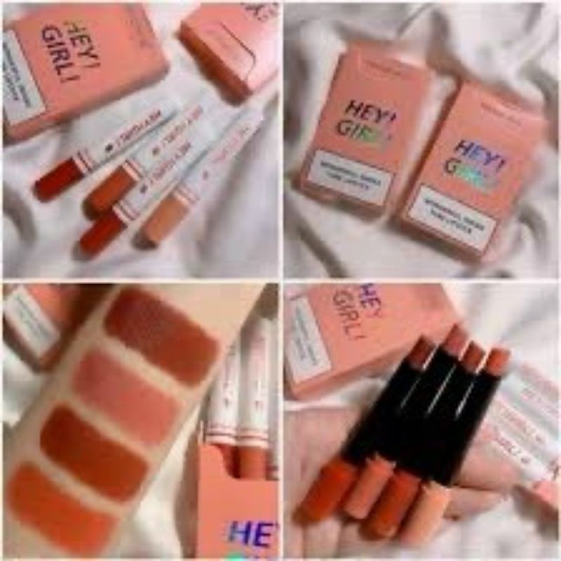 ( Chính hãng) Set 4 son sáp lì bút chì Heng Fang
