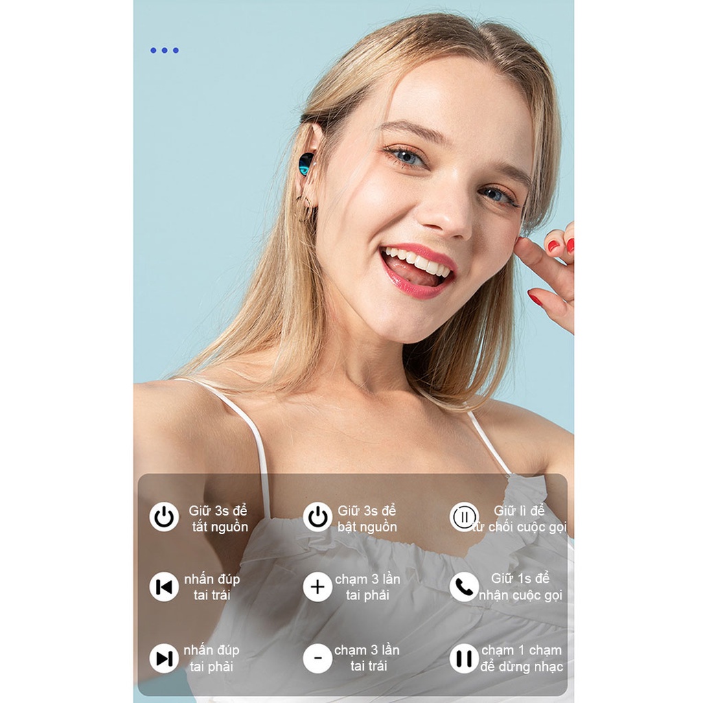 Tai nghe bluetooth không dây S10 Pro, phiên bản bluetooth V5.2 cao cấp, Âm thanh vòm cực hay, Chống nước IPx7, Dung lượng 2000mAh kiêm sạc dự phòng, cảm ứng vân tay, BH uy tín 1 đổi 1.