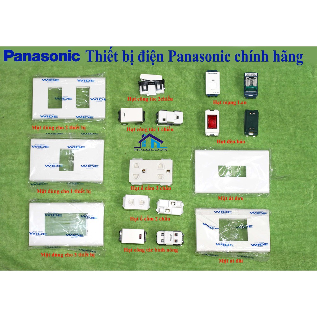 Công tắc ổ cắm Panasonic dòng Wide - Thiết bị điện Panasonic chính hãng _ NPP Lê Khởi