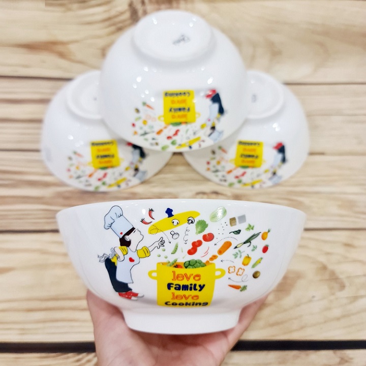 [HCM]tô sứ trắng ăn cơm - tô sứ trắng