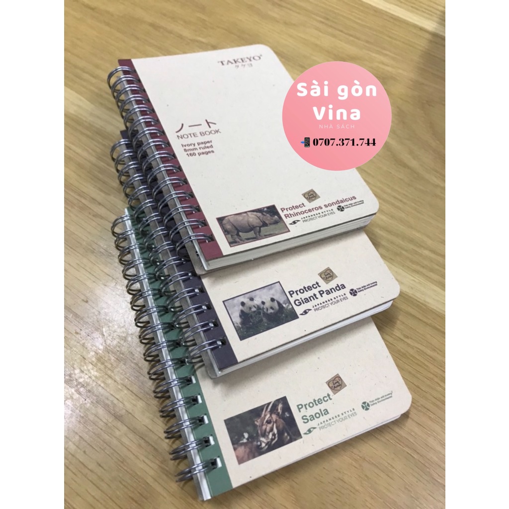 Sổ lò xo a6 takeyo 160 trang - 8534