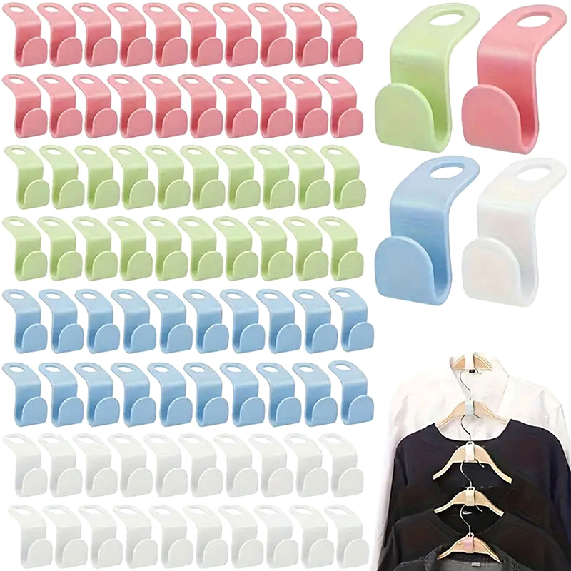 50Pcs%20Mini%20Clothes%20Hanger%20For%20Wardrobe%20Connector%20Hook%20Plastic%20Wardrobe%20Coat%20Extender%20Clips%20Holder%20Space%20Saving%20Encounter%20-%20Image%202