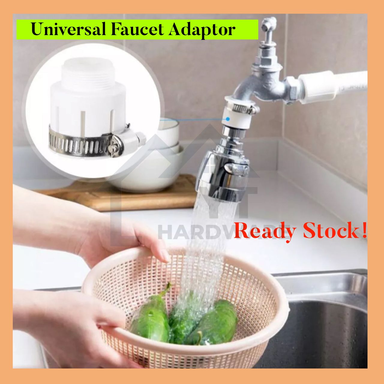 [READY STOCK] Universal Faucet Adaptor Connector Lazada