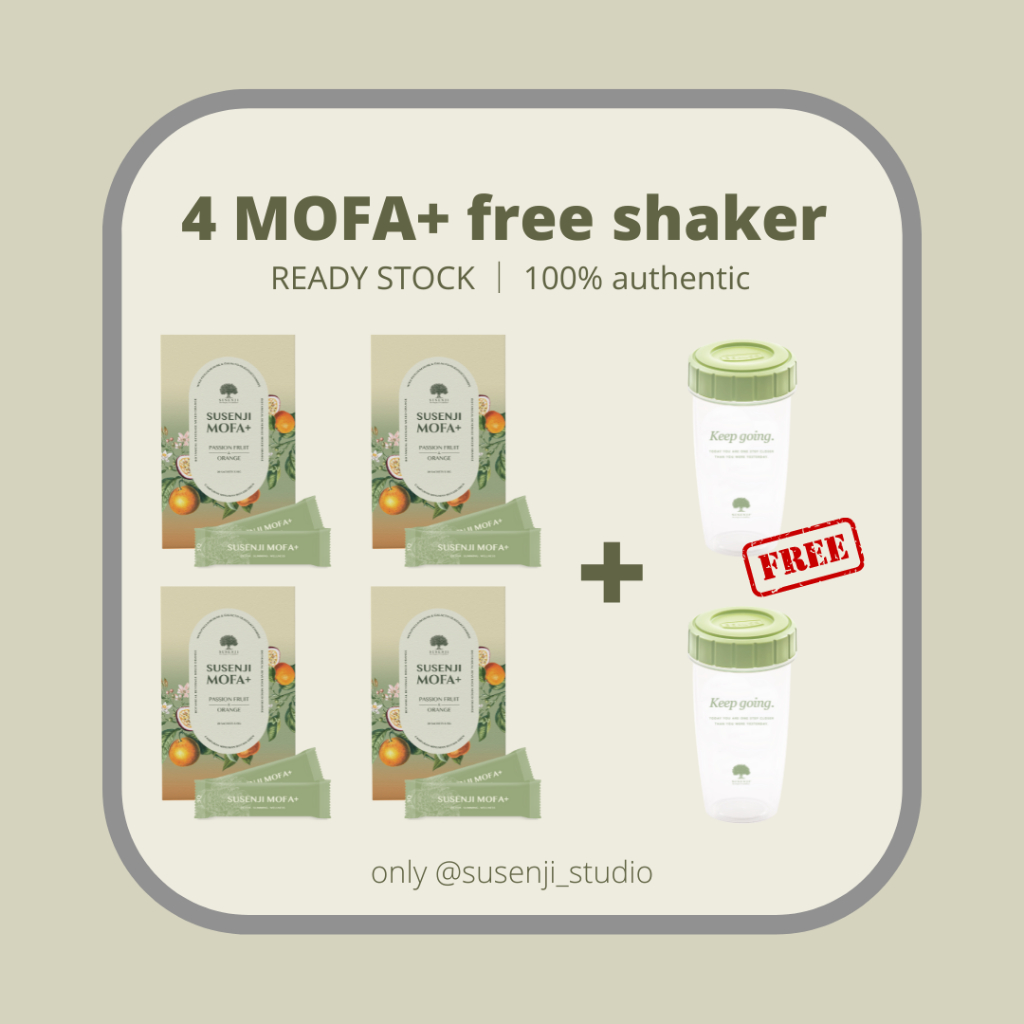 ❂Susenji MOFA Plus Fiber Detox Drink - Orange Passionfruit Flavour HALAL  CERTIFIED FREE SHAKER 清热 排毒 排油 瘦身 减肥 清肠排酥便❧