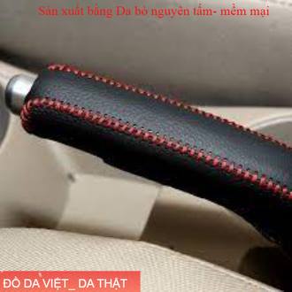 Bọc cần số, phanh tay mitsubishi xpander at, da bò thật, bảo hành 2 năm