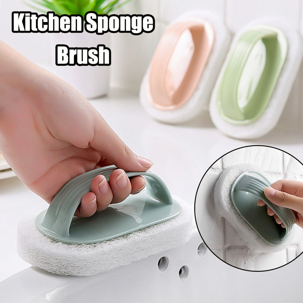 Kitchen Sponge Brush Bathroom Strong Cleaning Brush 清洁刷 洗碗海棉