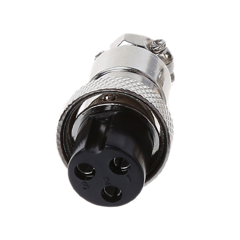 New arrival GX16 3/4/8 Pin Thread Female Circular Butting Aviation Socket Plug Wire Cable Panel Quick Connector Adapter Accessories