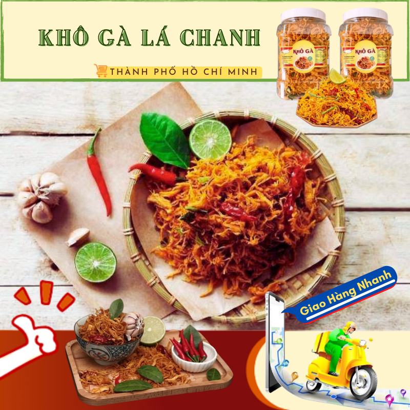 KHÔ GÀ CAY LÁ CHANH NGON ĐẶT BIỆT