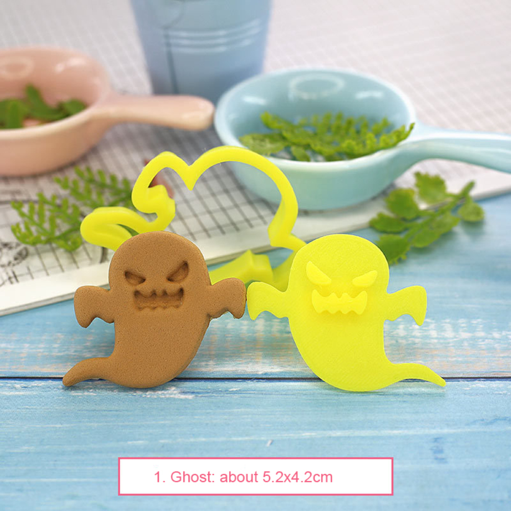 Biscuit Stamp Mold Pp 10g Baking Supplies Halloween Cookie Cutters Creative Kitchen Tools Cake Decorating Tool Biscuit Mold#1Pc or 8pcs Cookie Mold