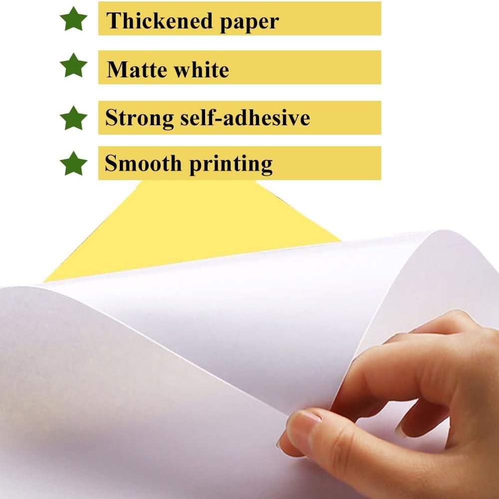 New A4 Self-Adhesive Paper Matte Glossy Surface Writable Paper Sheet