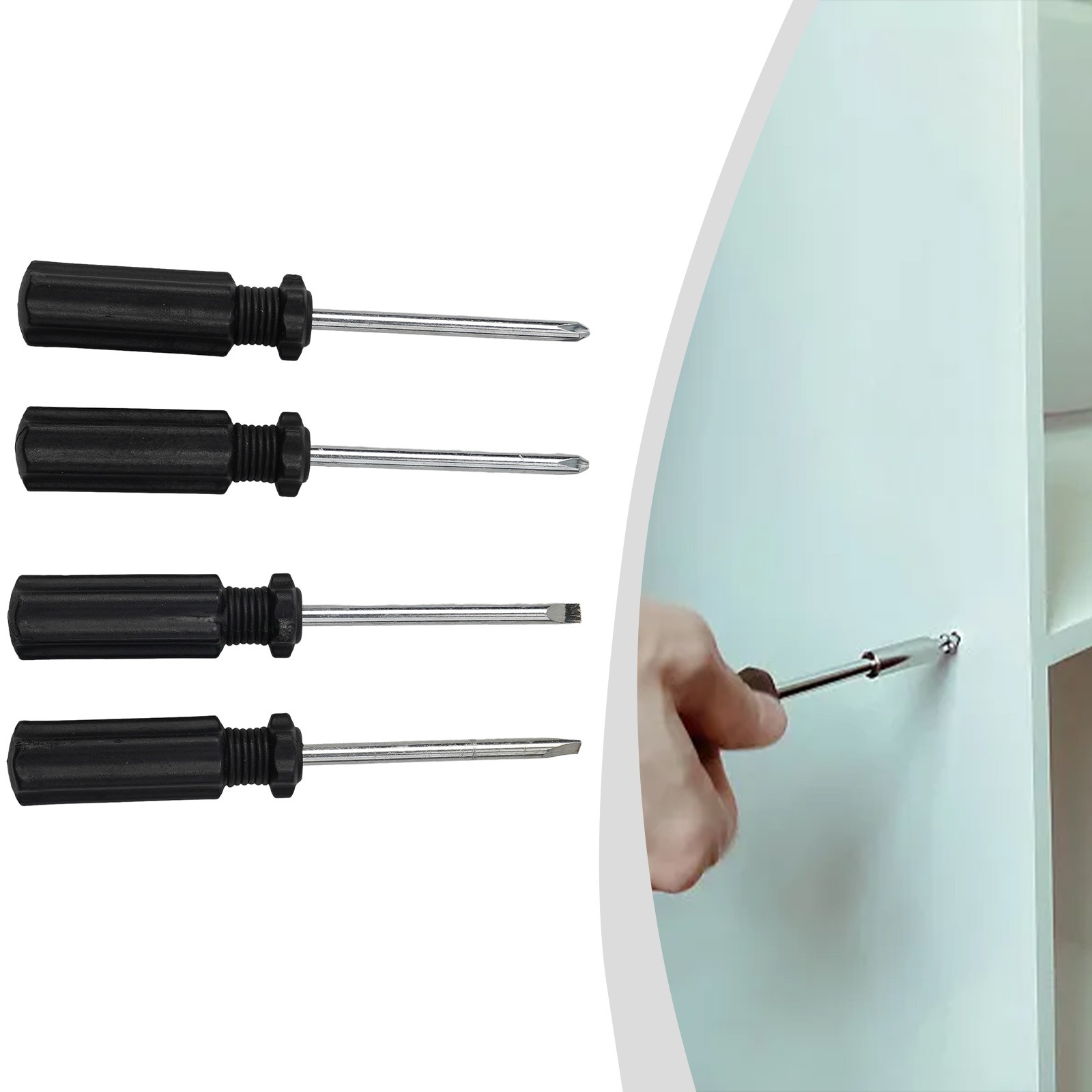 TOOLSOUT Mini Screwdriver Cross Screwdriver Impact Screwdriver Strong Magnetizer Slotted Flat Cross ﻿