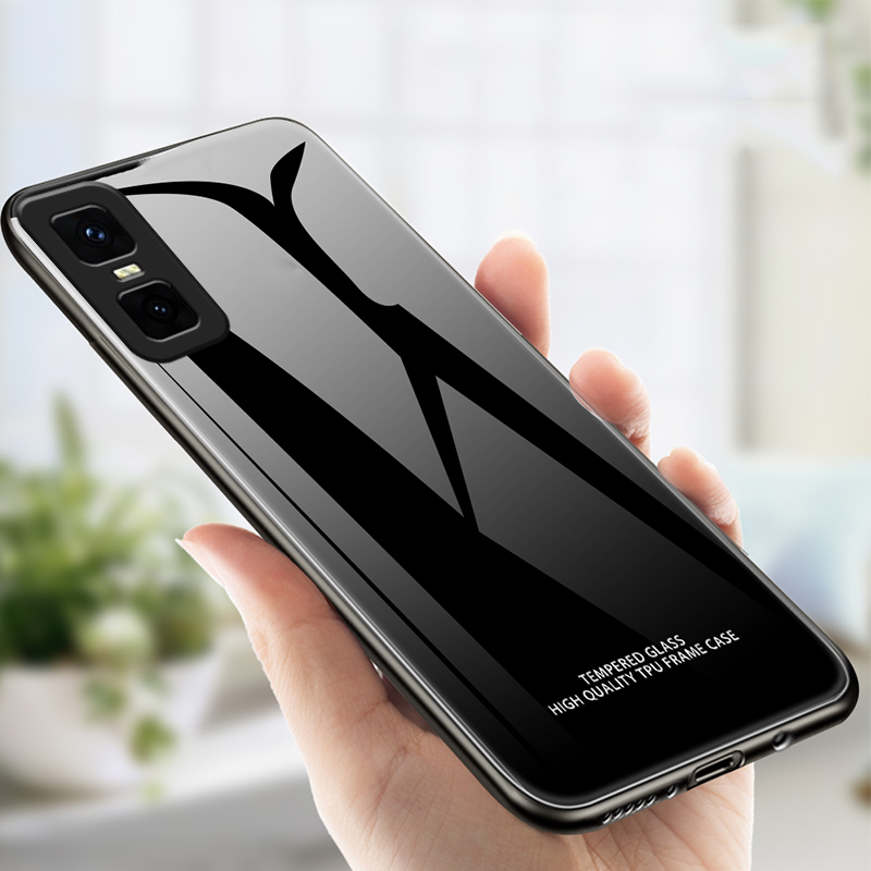 Biruiqu%20For%20Infinix%20GT%2030%20Pro%20Tempered%20Glass%20Back%20Soft%20Silicone%20Edge%20Black%20Case%20Cover%20Casing%20-%20Image%209