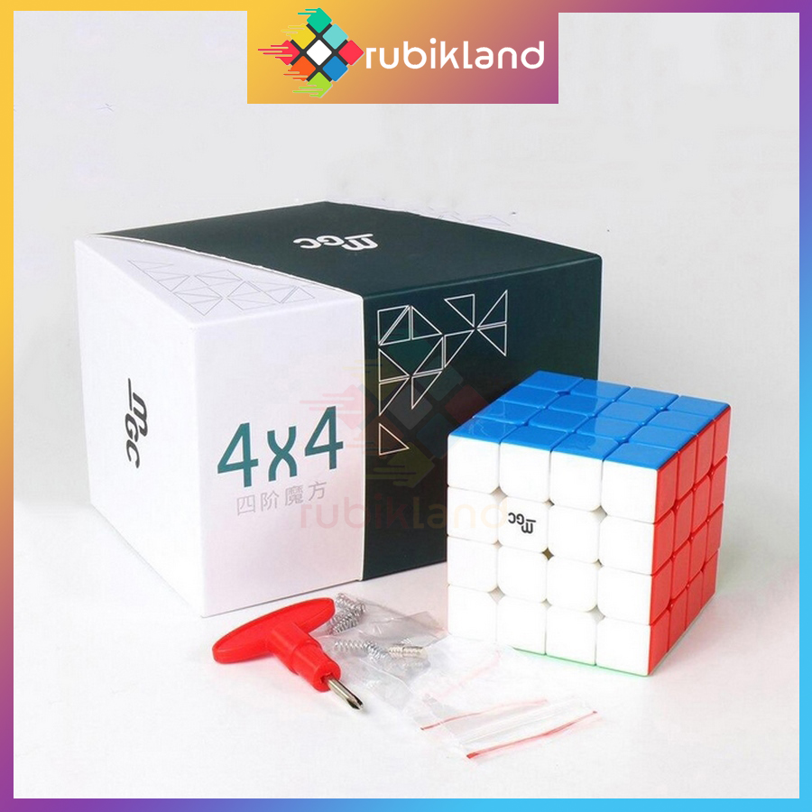 Rubik 4x4 yj mgc 4x4 có nam châm stickerless rubic không viền 4 tầng đồ chơi trí tuệ trẻ em