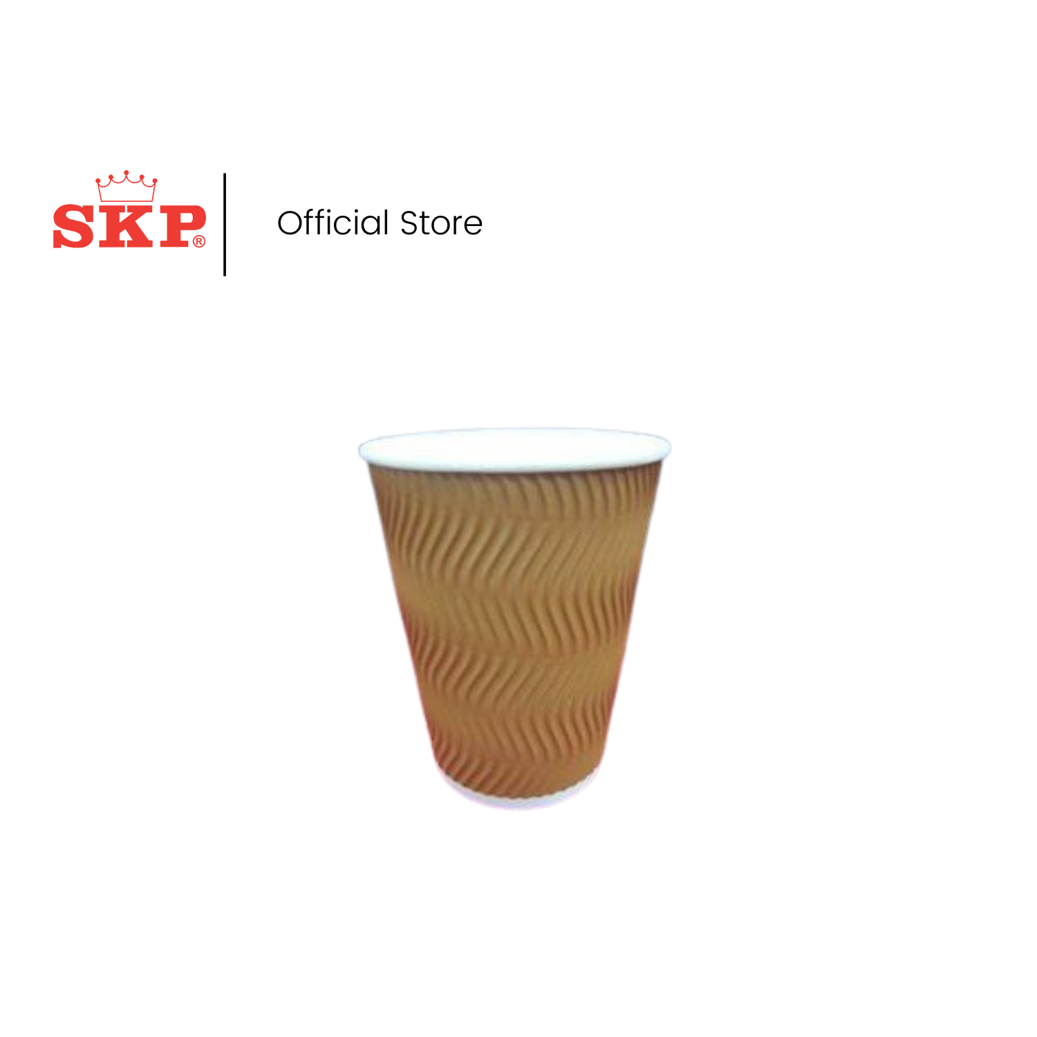 SKP 8oz (230 ml) Brown Paper Cup With Ripple Wrap | Lazada Singapore