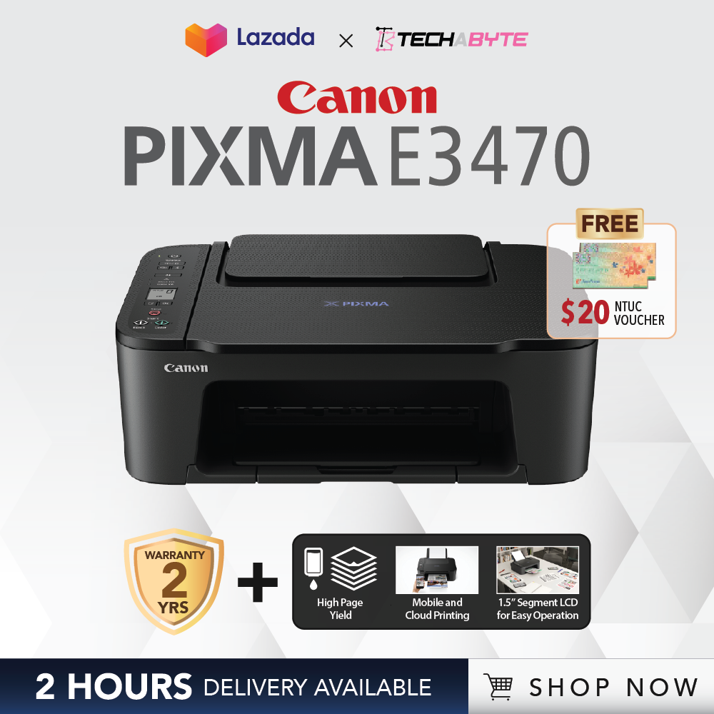 Canon PIXMA E3470 Compact Wireless All 