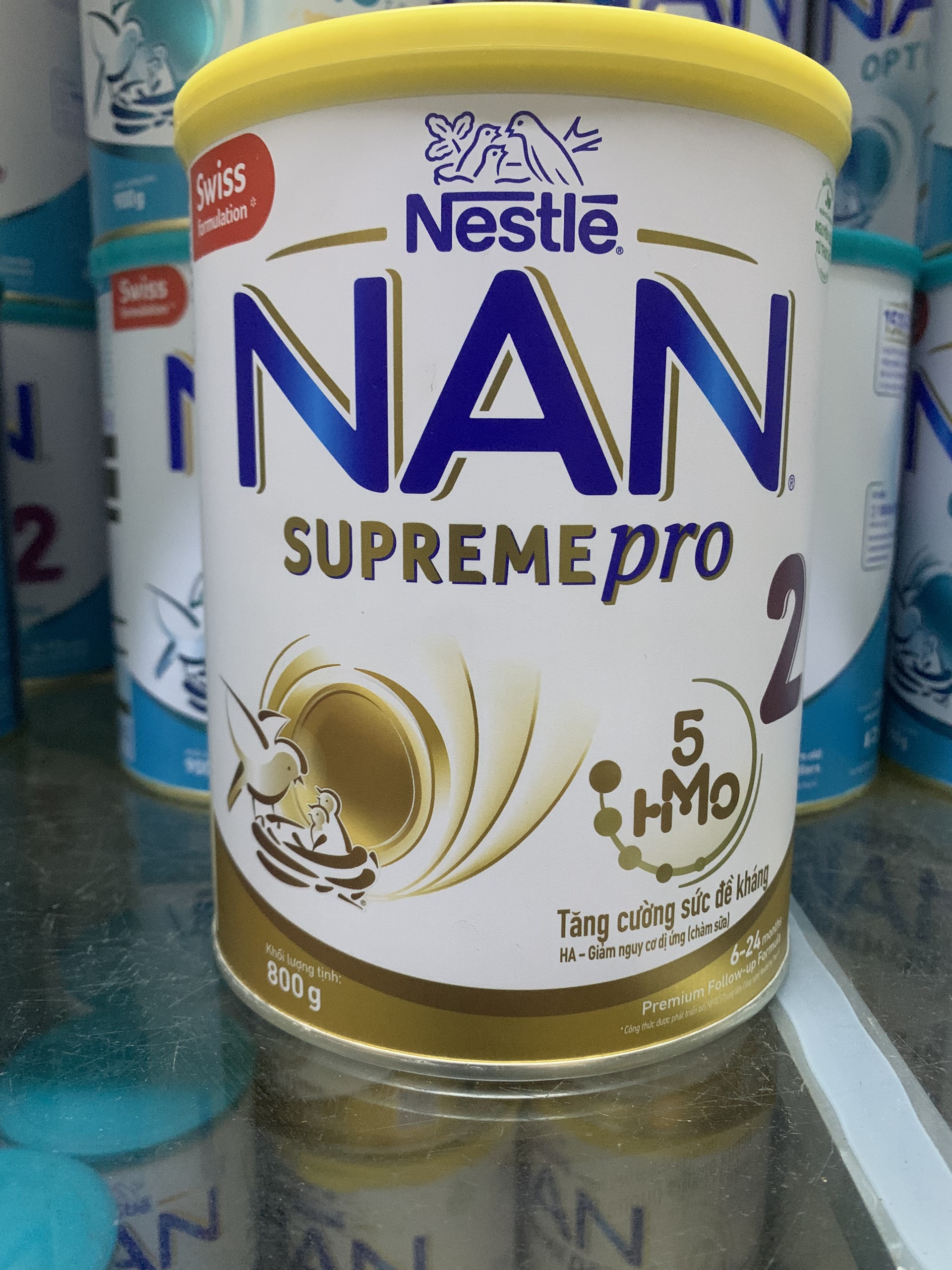 MẪU MỚI- Sữa Nan Supreme HMO số 2 800g (12 - 24 tháng)