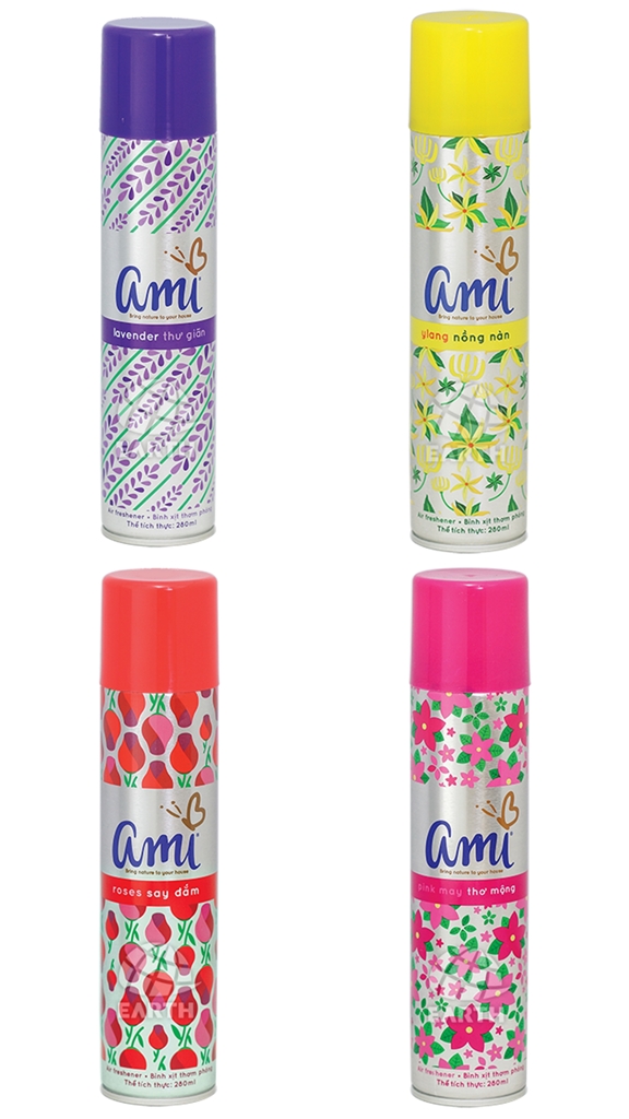 Nước hoa Xịt Phòng Ami 280ml (nhiều mùi hương)