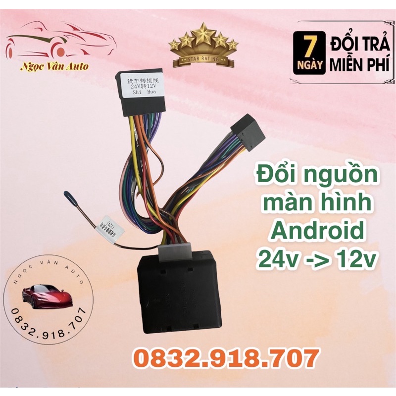 Bộ đổi nguồn 24v về 12v cho màn hình android -