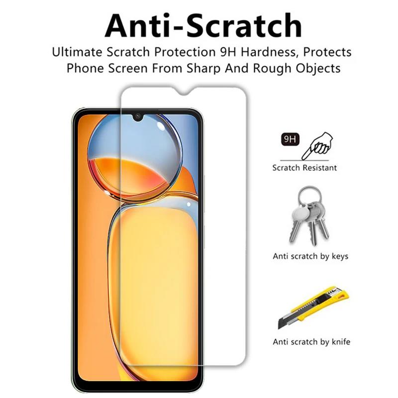Xiaomi Redmi 13C 4G Case With Glass Screen Protector, 360 Redmi 13C 4G
