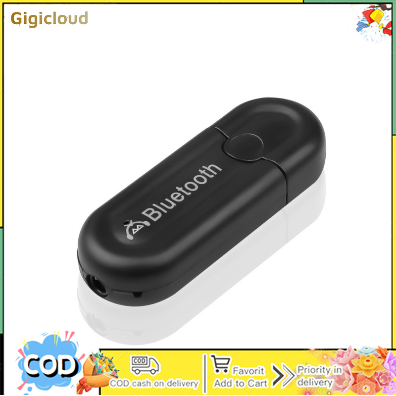 Car USB Bluetooth-compatible Adapter Audio Music Transmitter Receiver 3.5mm Aux For For Tv Pc Headphones