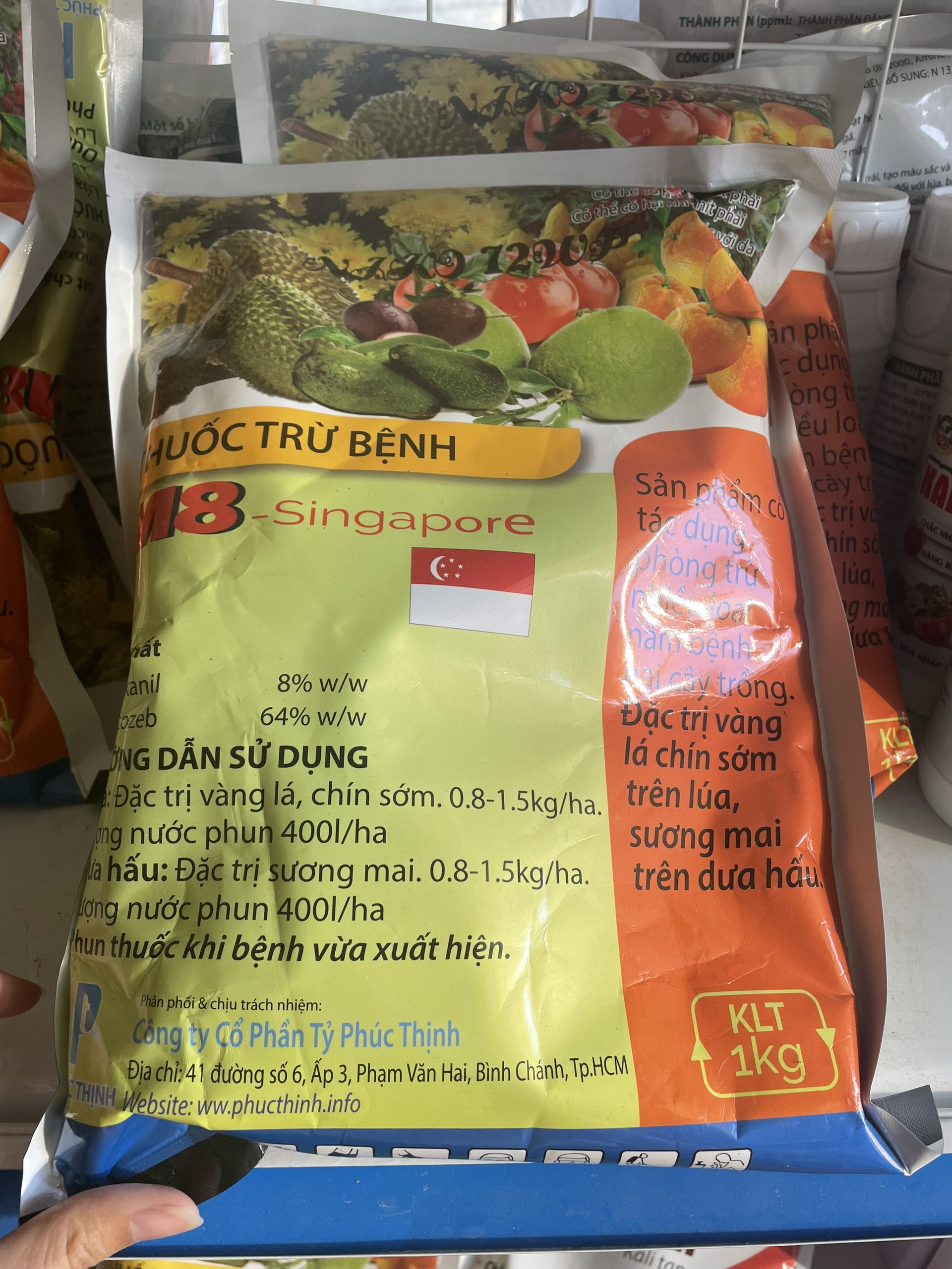 Thuốc trừ bệnh M8 singapore