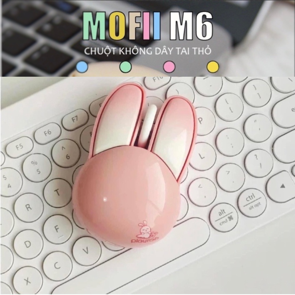 Chuột tai thỏ không dây Bluetooth dễ thương
