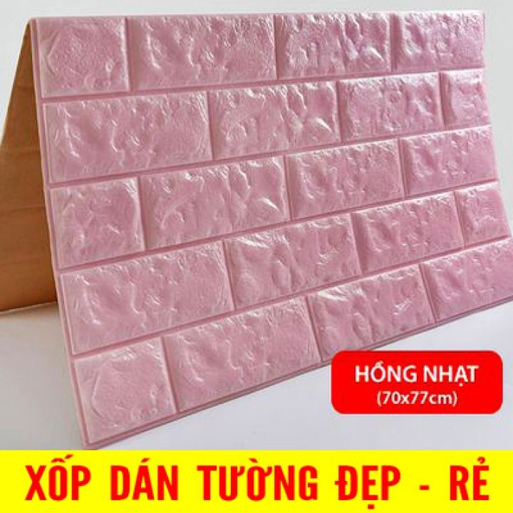 xốp dán tường 3d giả gạch dày 4mm khỏ lớn