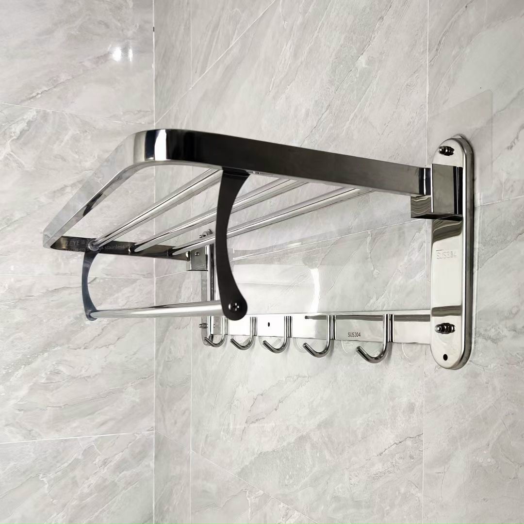 Giá gấp treo khăn phòng tắm inox