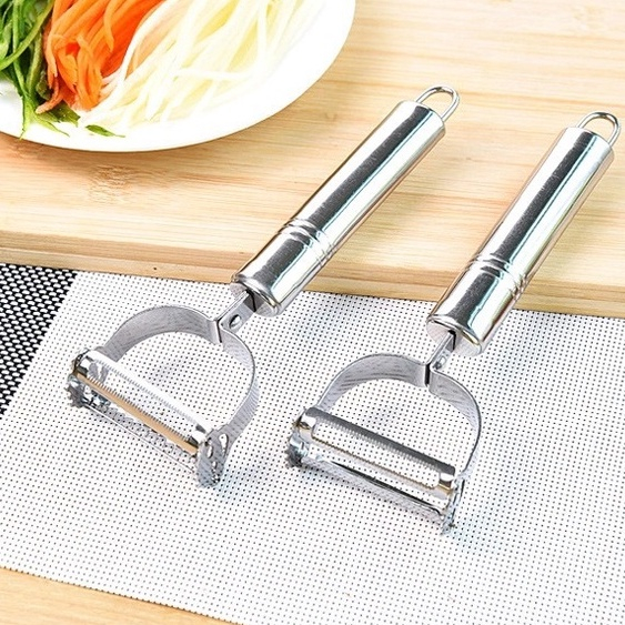 Stainless steel 2 in 1 multi-functional stainless steel fruit scraper with anti-rust. Fast vegetable fiber never-HVL tea