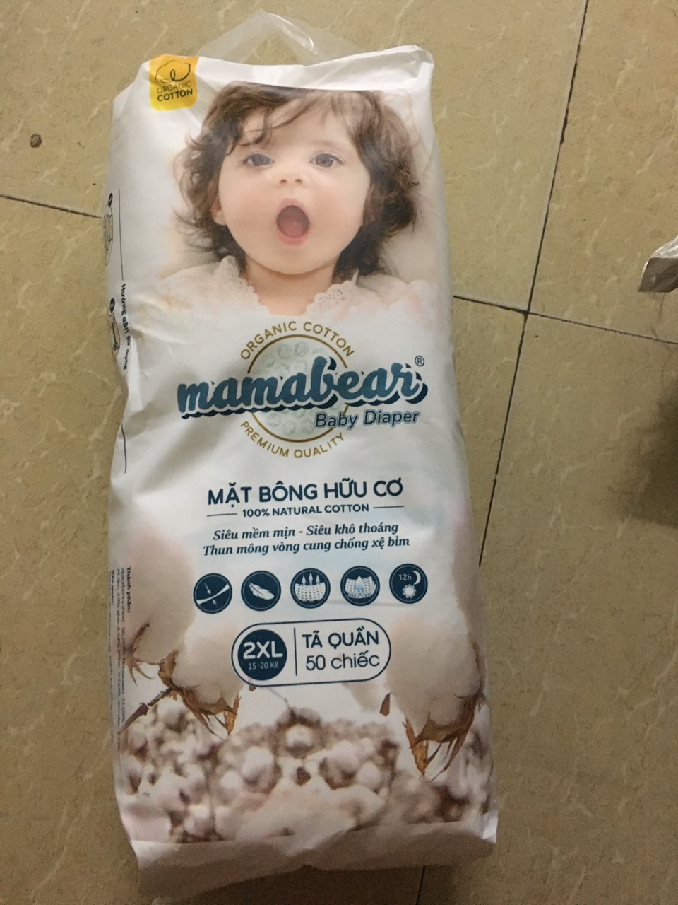 Tã Bỉm quần Mama Bear Cao Cấp (Gói 50 Chiếc)