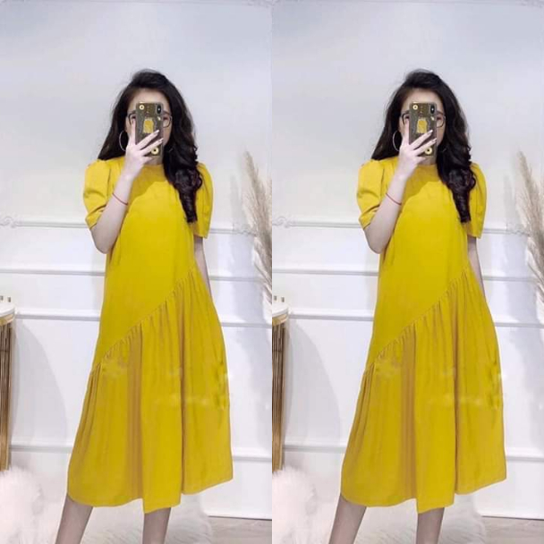 Váy Bầu Mùa Hè 2022 chất thun cotton freesize dưới 70kg