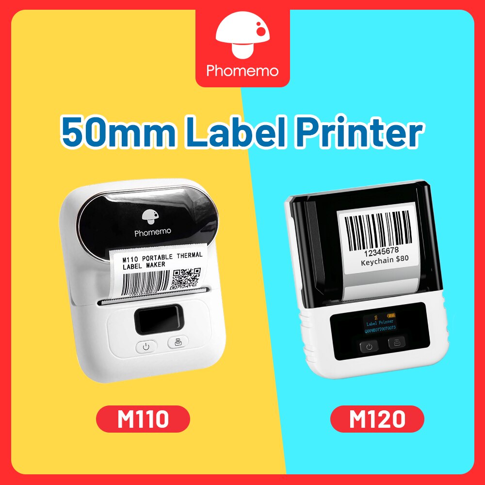Phomemo M110 M120 Wireless Label Printer Portable Pocket Sticker Maker  Bluetooth Thermal Adhesive Labeller Print Home Use Office Lazada PH