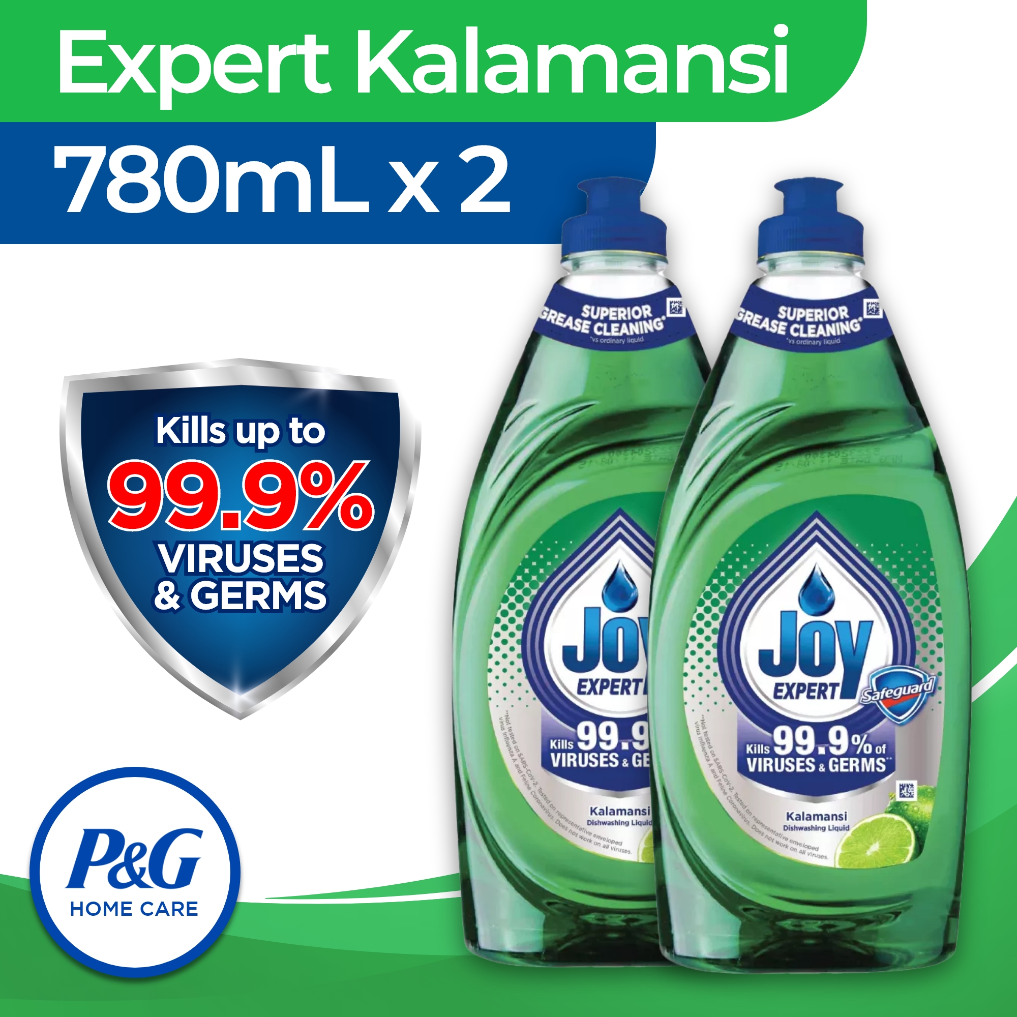 [BUNDLE] Joy Expert Kalamansi Dishwashing Liquid 780ml x 2 Bottle