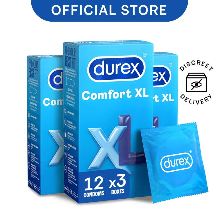 Bundle Of 3 Durex Comfort Condoms Extra Large For Greater Comfort 12s Lazada Singapore