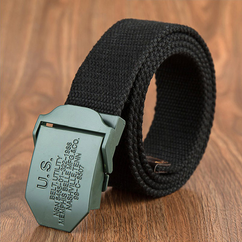 Arrival Tactical Belt Men High Quality Outdoor Casual Canvas Belts Fashion Strap Women Men Belts Dark Grey