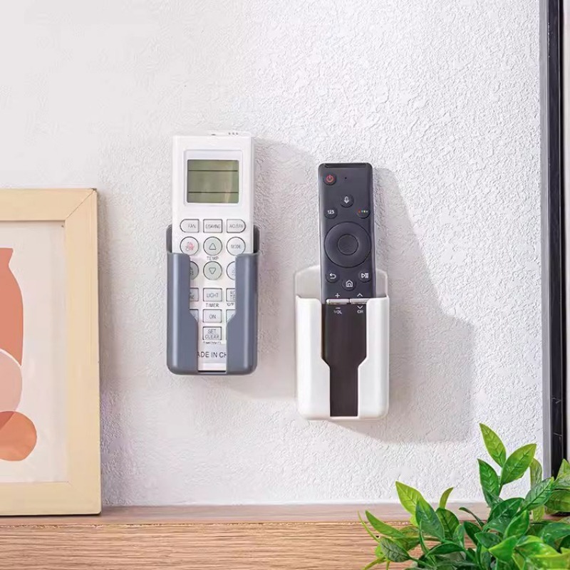 Treo Tường Điều Khiển Từ Xa Lưu Trữ Hộp Đấm Miễn Phí từ xa điều hòa không khí Điều Khiển Chủ sạc điện thoại di động giá lưu trữ
