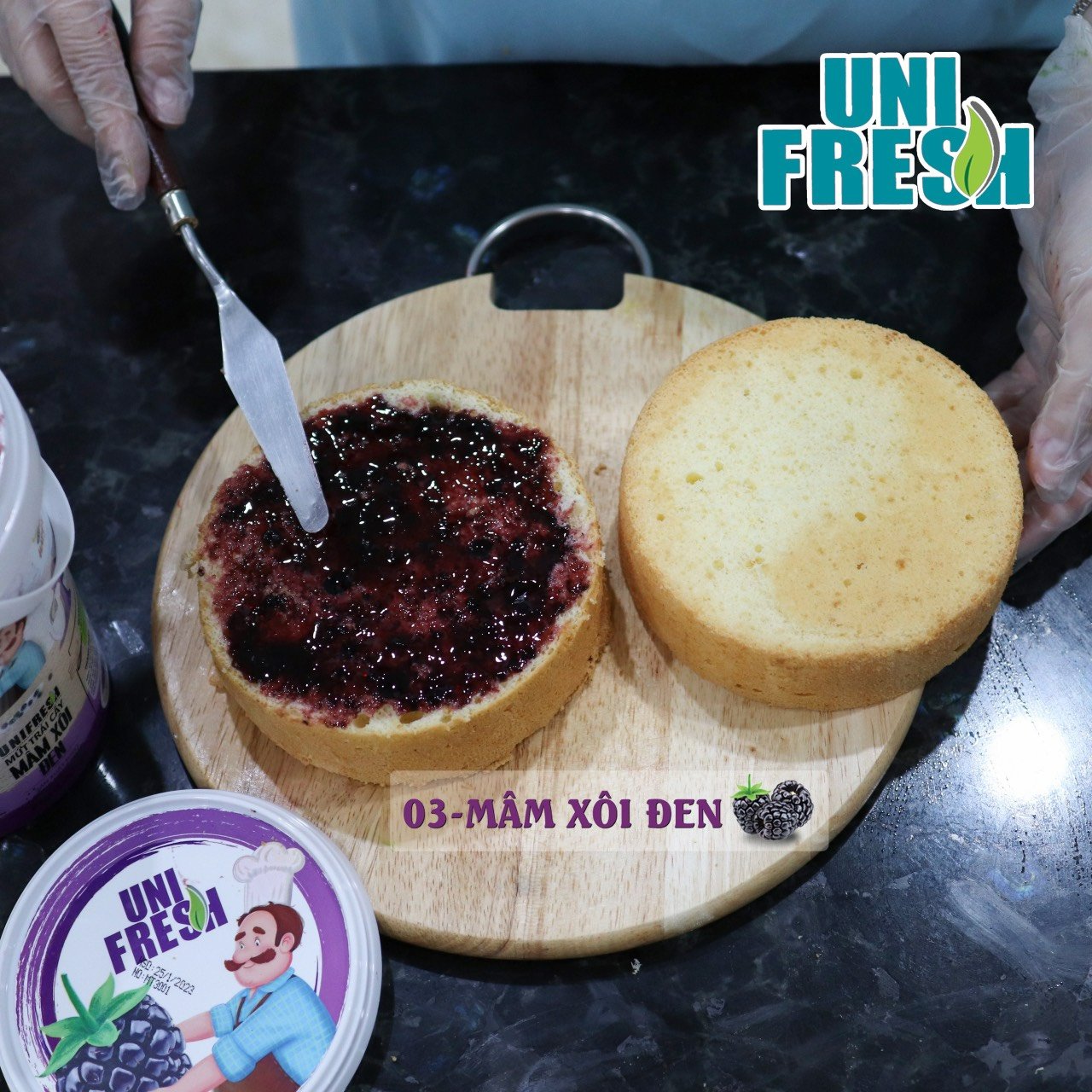 Mứt Mâm Xôi Đen Unifresh (950gr)