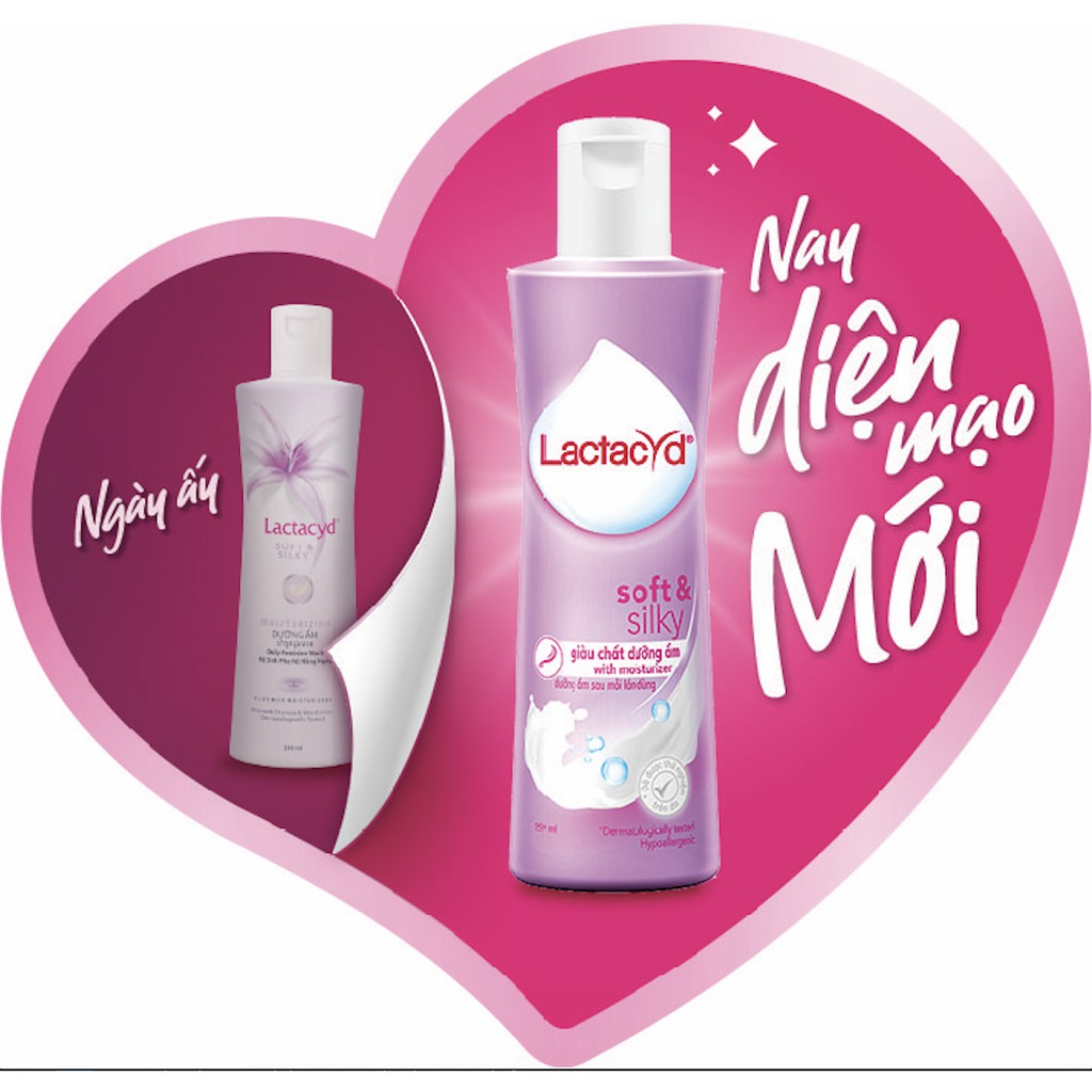 Dung dịch vệ sinh phụ nữ Lactacyd Soft Silky