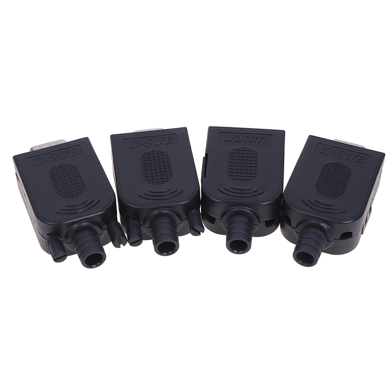 DB9 Connector Male Female 9 Pin Plug Wire Sleeve RS232 RS485 Breakout Terminals BYJ. 