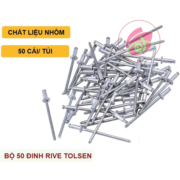 Lẻ 10 cây đinh Rive Đinh rút nhôm Đinh tán nhôm Tolsen 43005 43006 43007 43008 43009 43010 43011 43012