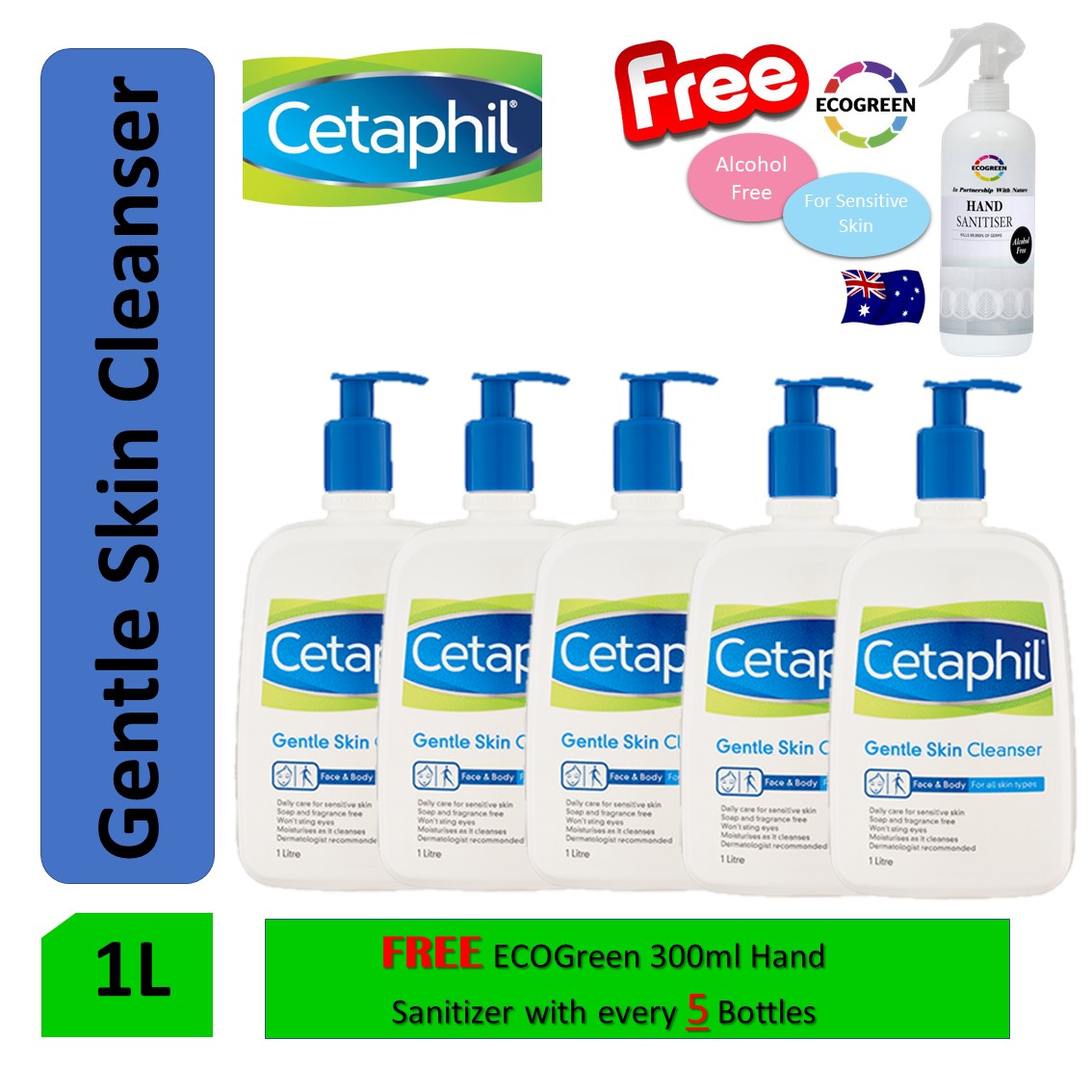 cetaphil cleanser 1 litre
