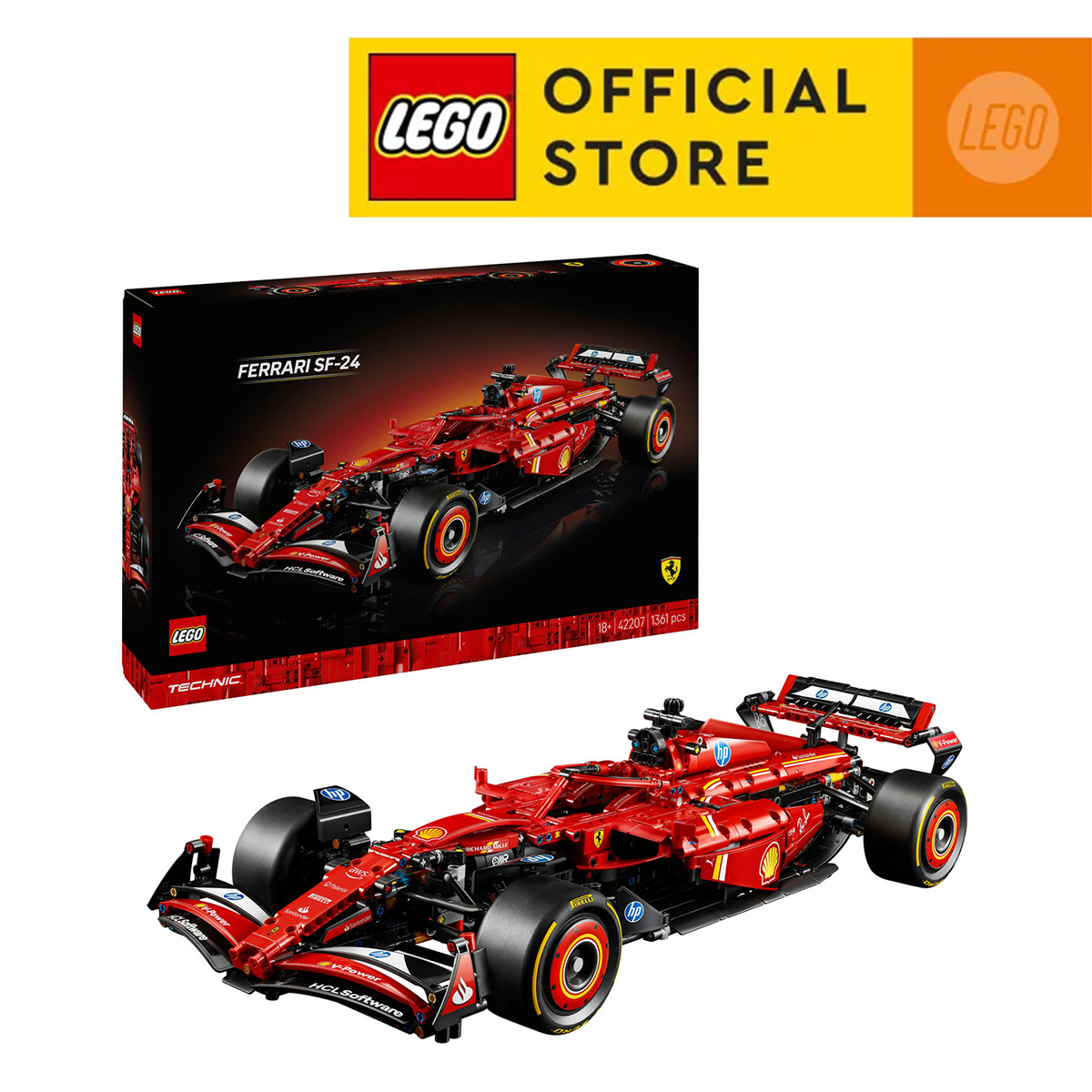LEGO TECHNIC 42207 Ferrari SF-24 F1 Car Building Set Toys (1362