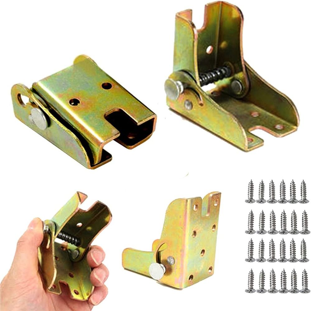 ZENGD Foldable Folding Table Leg Bracket Corrosion Resistance Table Connector Folding Table Legs Hinges Hardware Accessories Metal Sofa