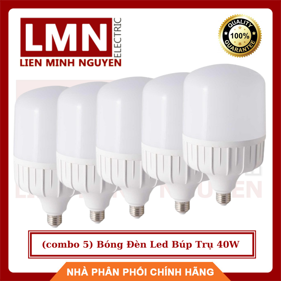 Bóng đèn led búp trụ 40w hàng chất lượng - bh 12 tháng