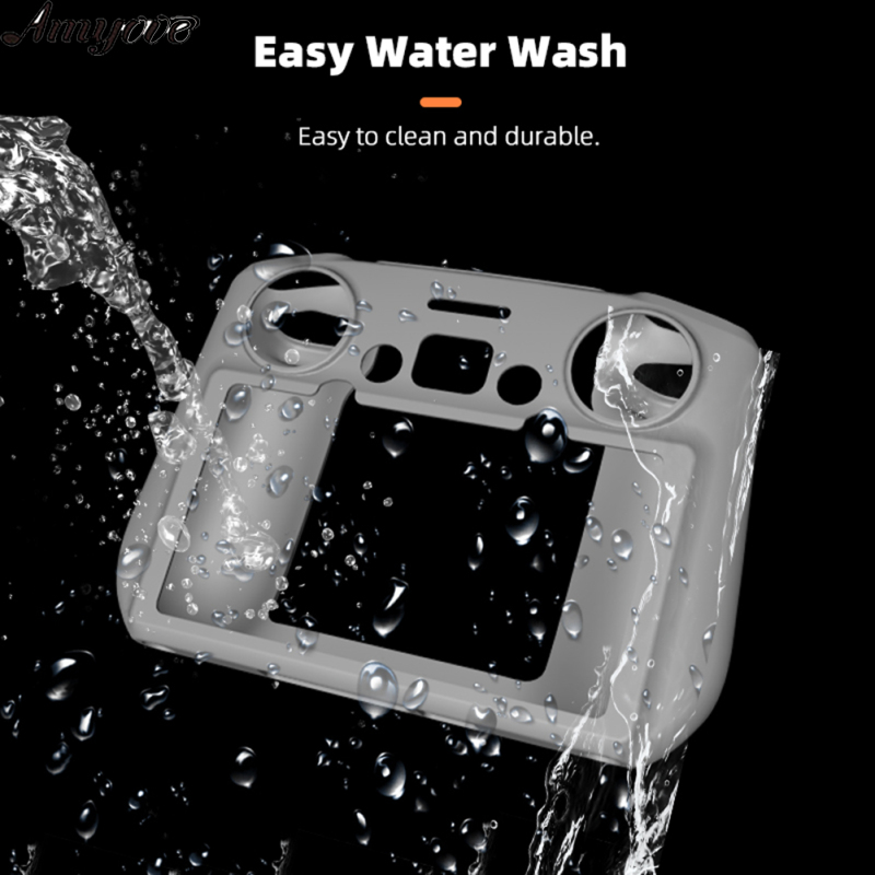 Protective Case Silicone Skin Cover Compatible For Dji Mini 3 Pro Rc With Screen Remote Control Dust Cover