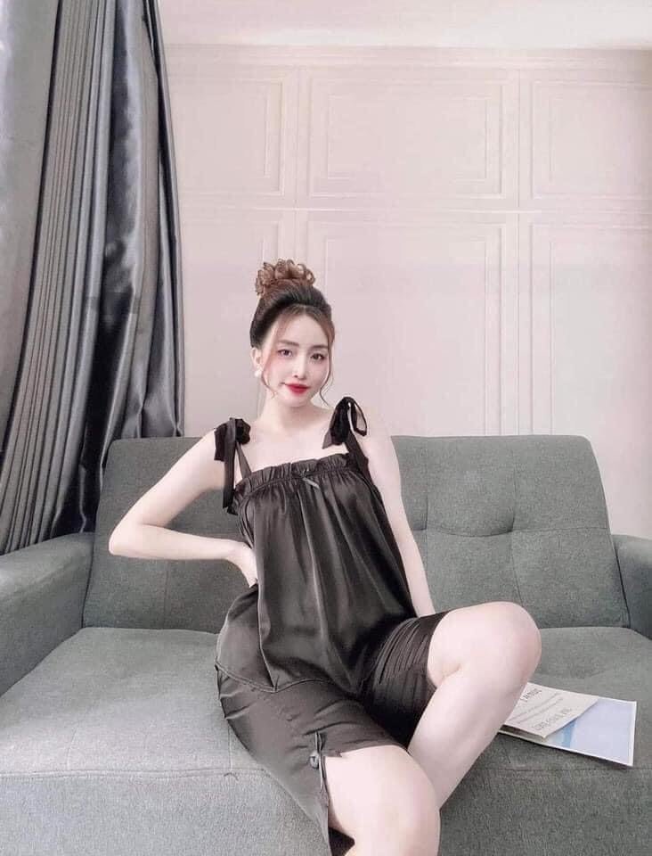 Set bộ mặc ngủ chất lua 100d lửng mát mẻ thời trang xịn xò